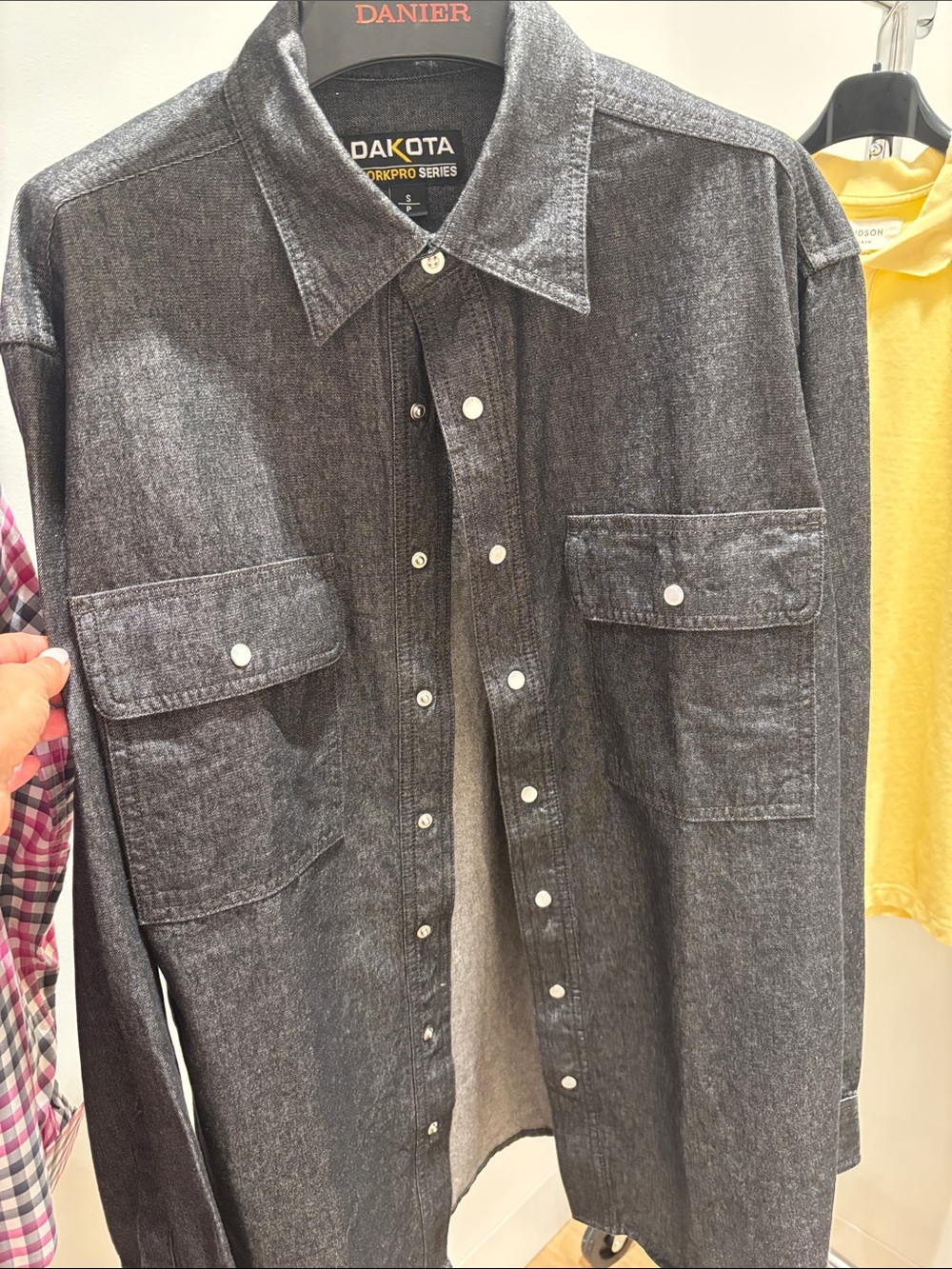 Men's Black Denim Workshirt